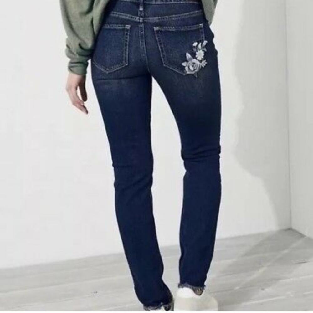 Hollister vintage skinny floral embroidery jeans